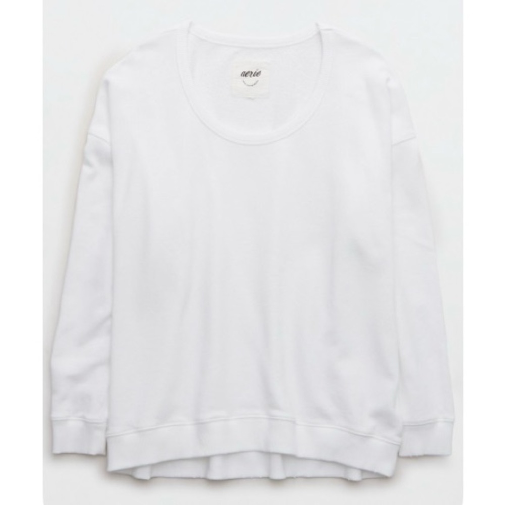 Aerie Summer Daze White Sweatshirt - XXL